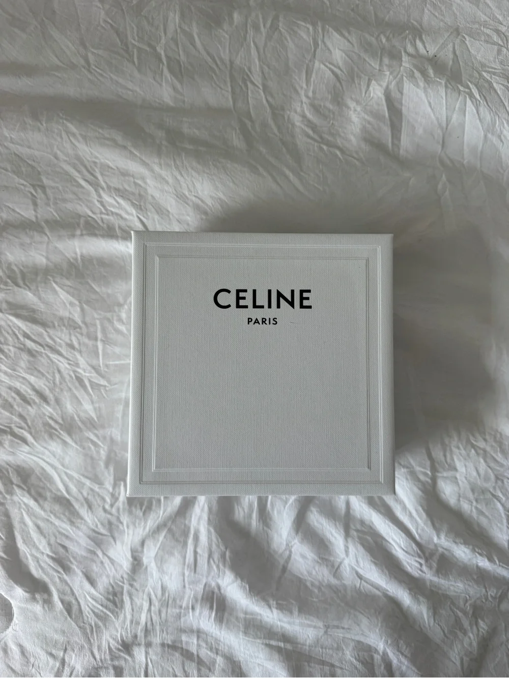 CELINE Paris White Belt Gift Box
